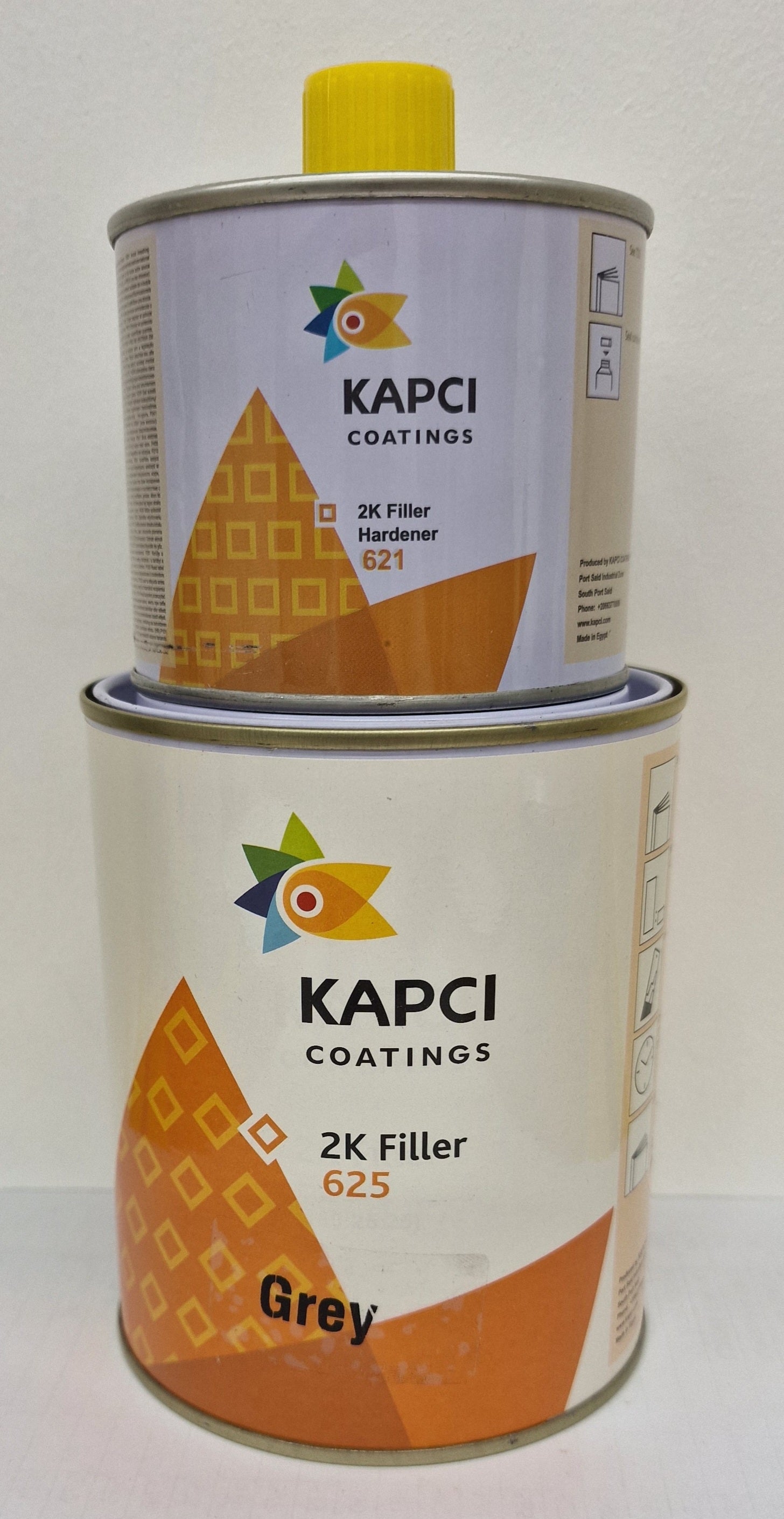Kapci 2K HB Primer Kit Grey 4-1 (1 LTR + 0.5 LTR)